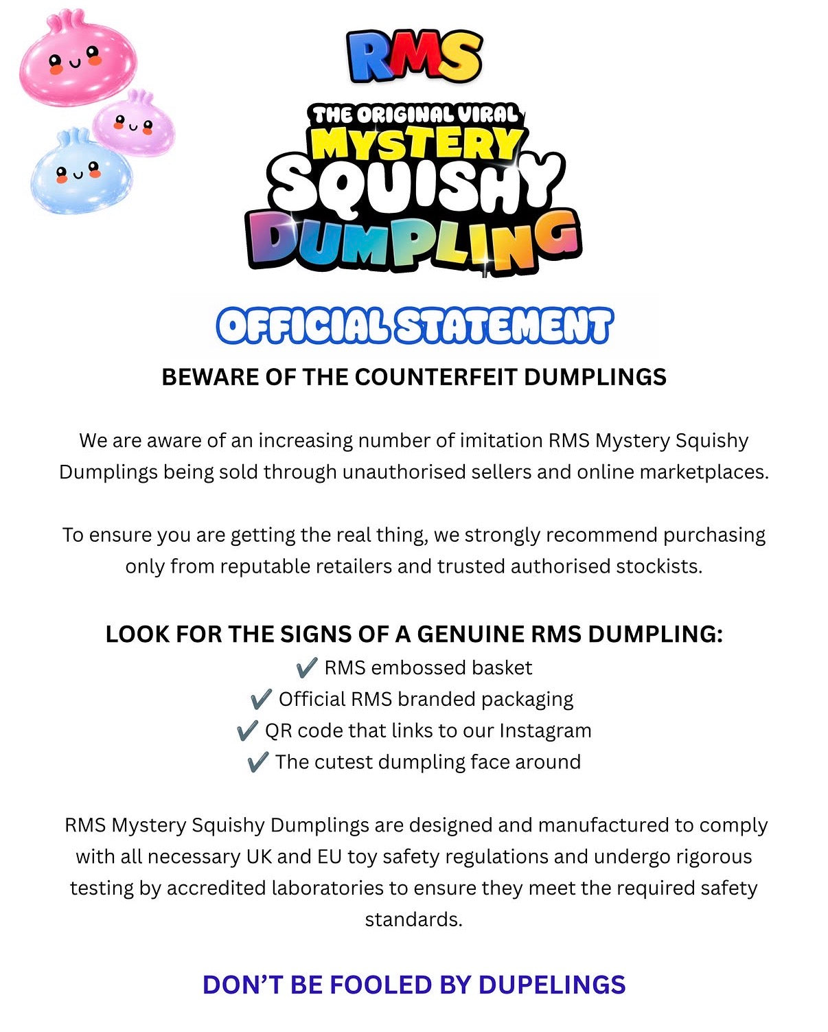 RMS Rainbow Edition Squishy Dumpling