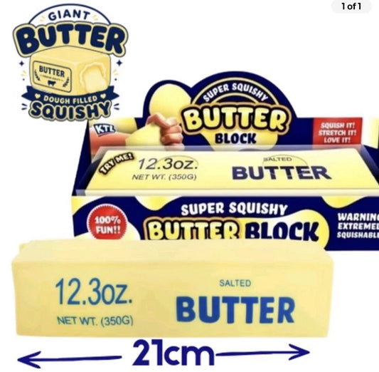 The ORIGINAL Giant Jumbo Butter Squishy Dough Filled 21cm Super satisfying Squish