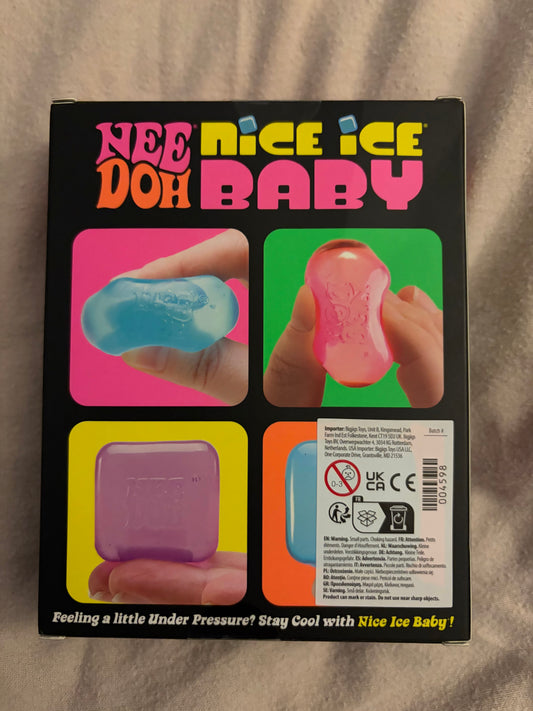NeeDoh Nice Ice Baby Super Solid Squish Pack Of 4