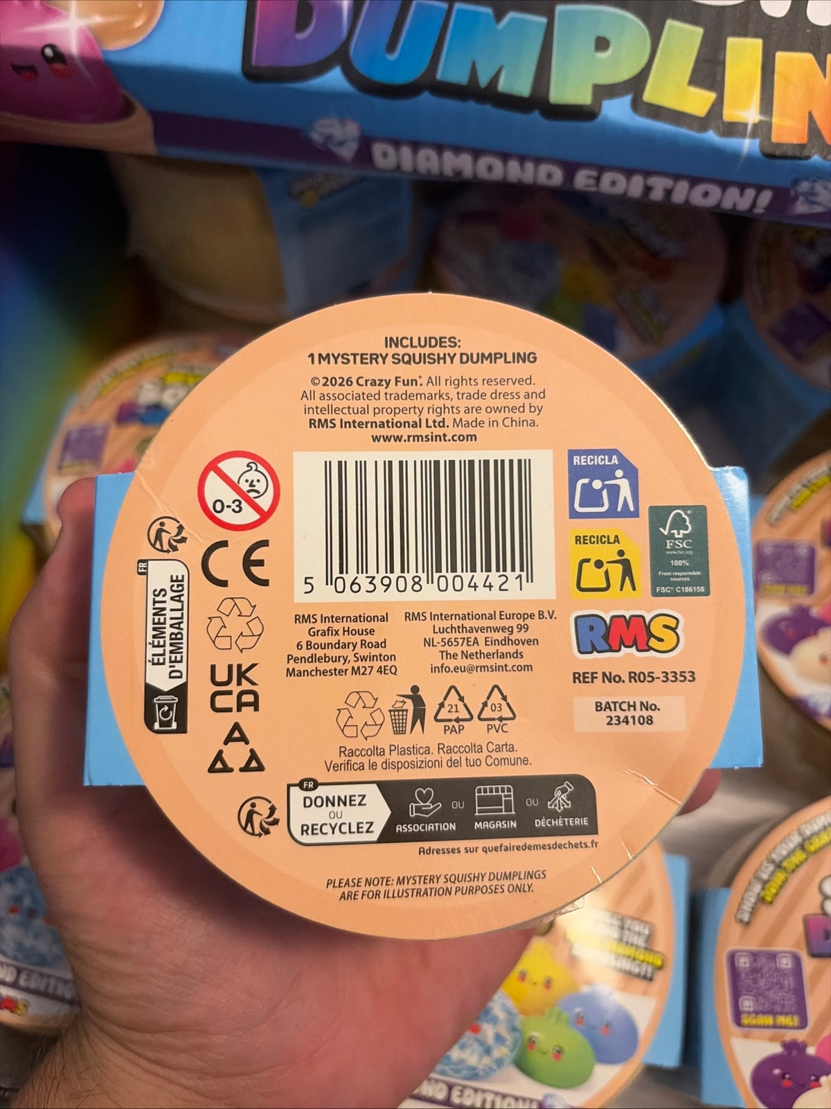 RMS Crazy Fun - The Original Mystery Squishy Dumpling - Diamond Edition