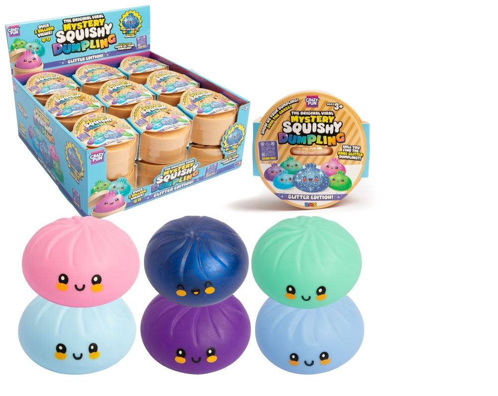 RMS Crazy Fun Glitter Edition Mystery Dumpling Toy Sensory Squishy