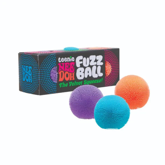 NeeDoh Teenie Fuzzball Velvet Squeeze Mini Soft-Cloud Fidget Toy 3 Pack (PRE-ORDERS)